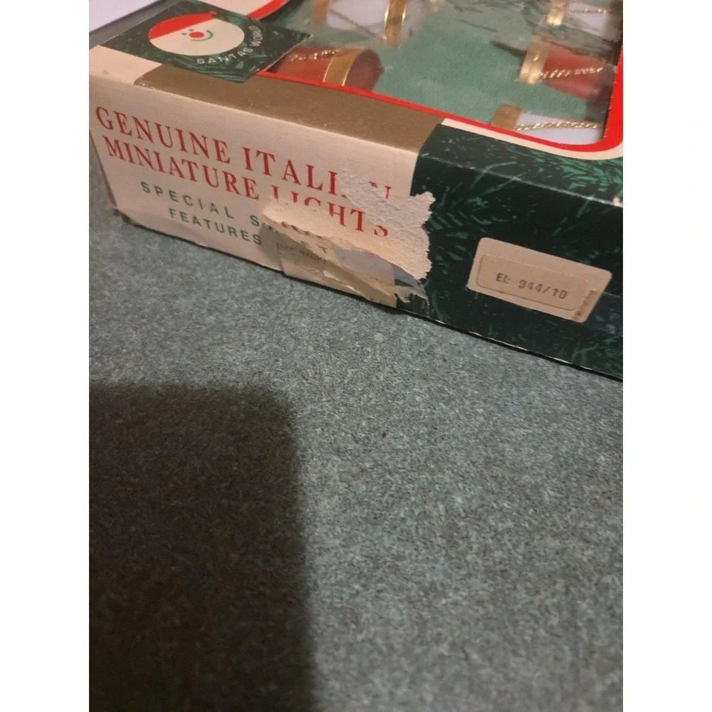 Vintage Kurt Adler Santa's World Italian Miniature Christmas Lights Tested